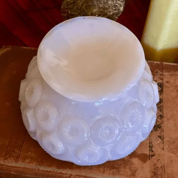 L.E. Smith Moon & Star Fairy Lamp – Tuscan Pink – Weishar Glass USA - Picture 3 of 4